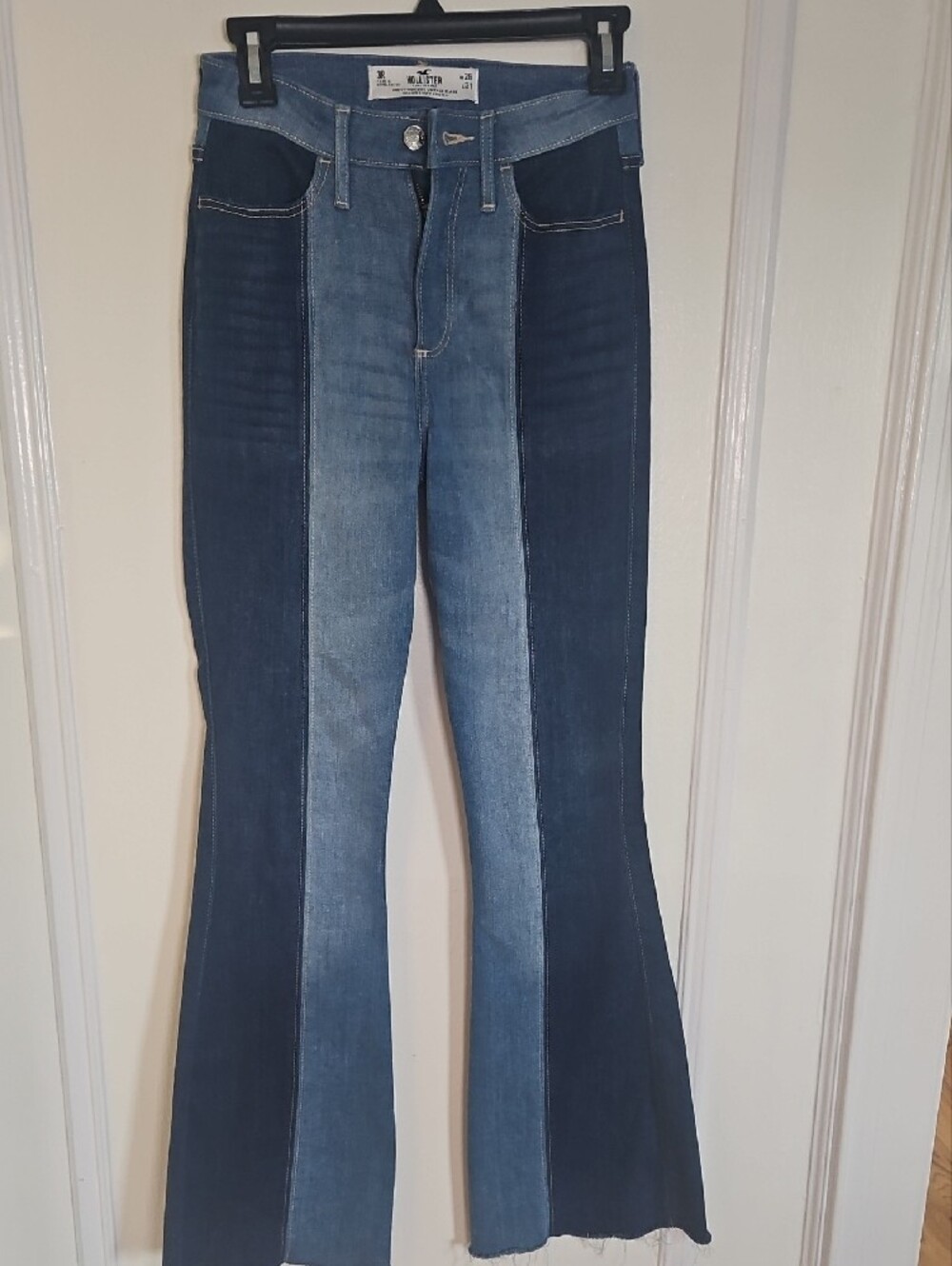 Hollister Light Blue Curvy High-Rise Vintage Flare Jeans